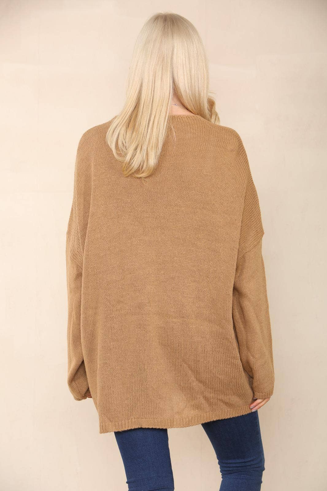 Miss Bold - Wholesale Tunic Sweater - Women's - Italian Oversized Floral Print Knitted Jumper Top8