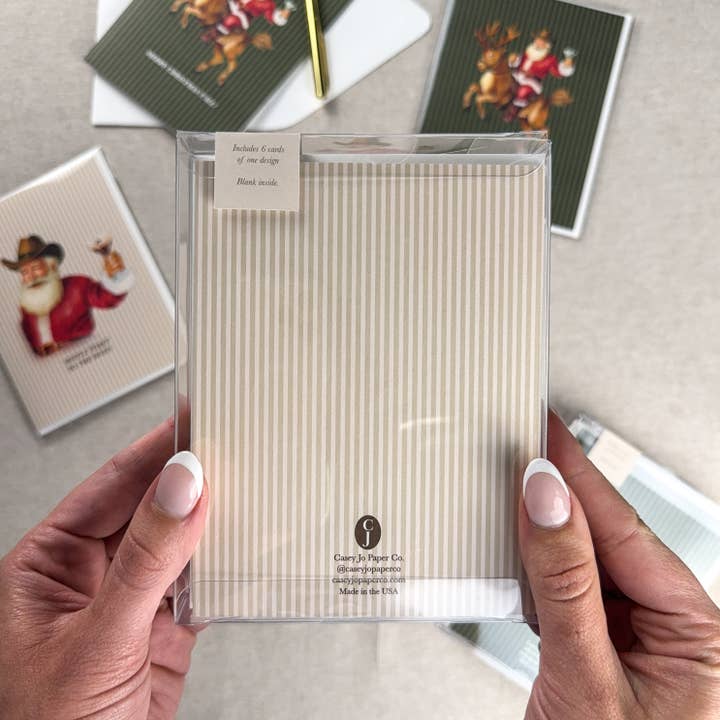 Casey Jo Paper Co. - Wholesale Christmas Card - "Mistle Toast to the Host" Greeting Card2