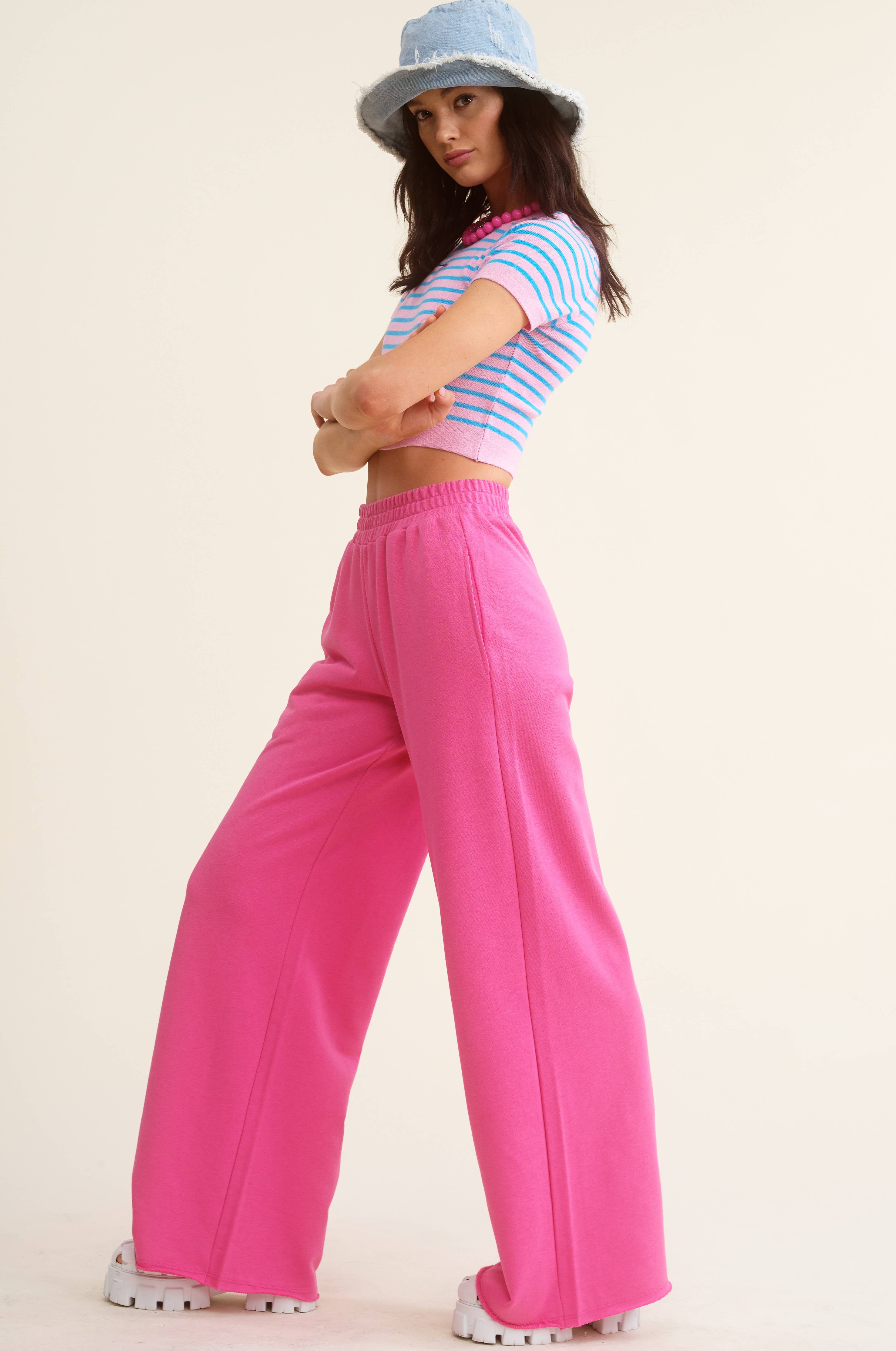 Mimosa - Wholesale Lounge Sweatpants/Joggers - Women's - Wide Leg Cotton Jogger Sweatpants44