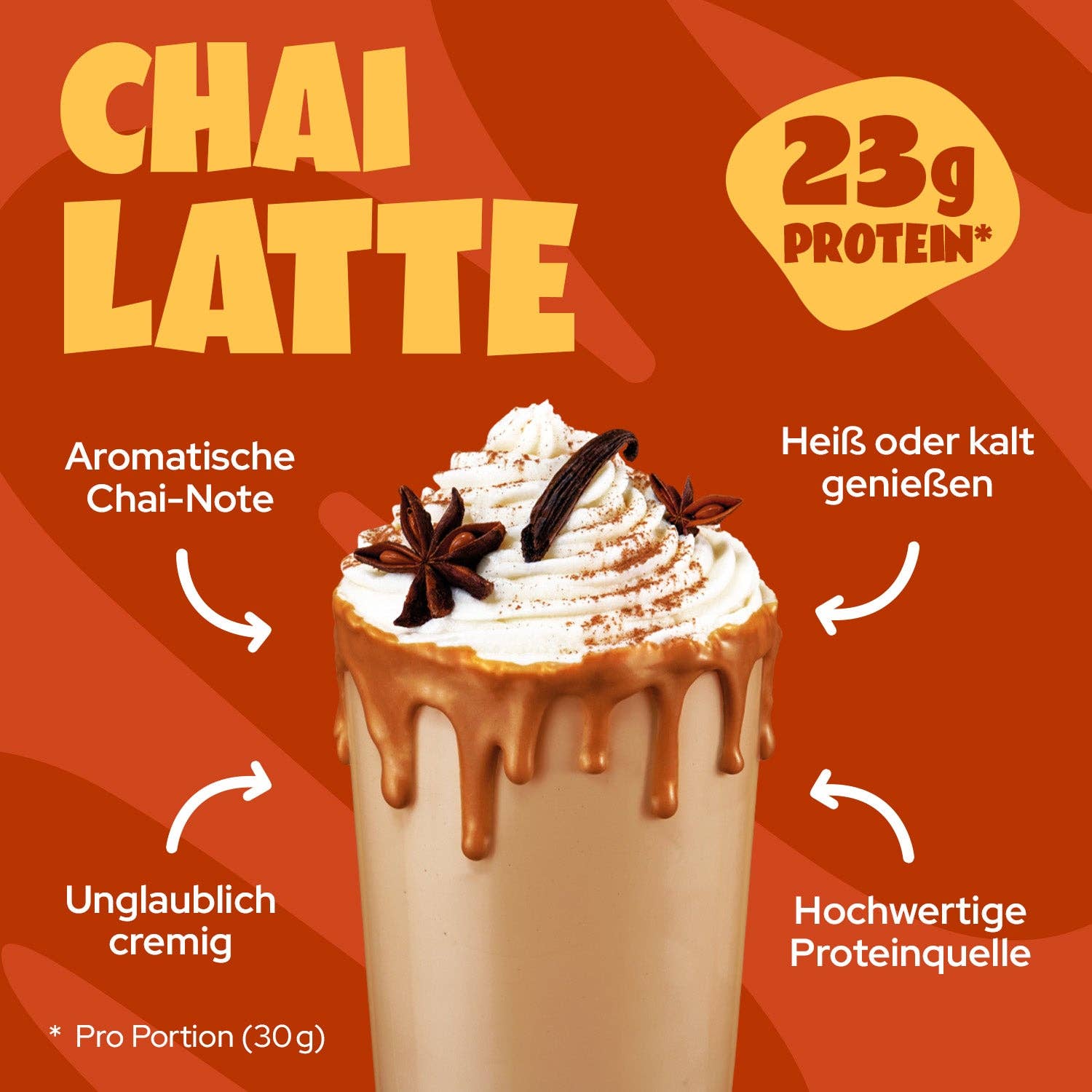 ahead - Wholesale Protein/Superfood Powder - Whey - Chai Latte, (2x500g)1