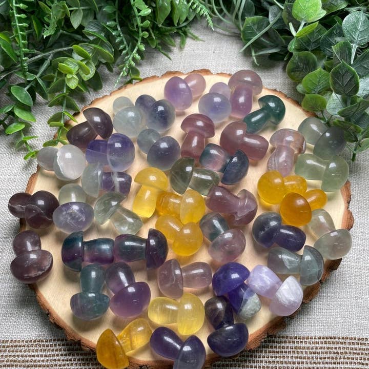 Copper Ashes - Wholesale Spiritual Stone/Crystal - Fluorite Mushroom1