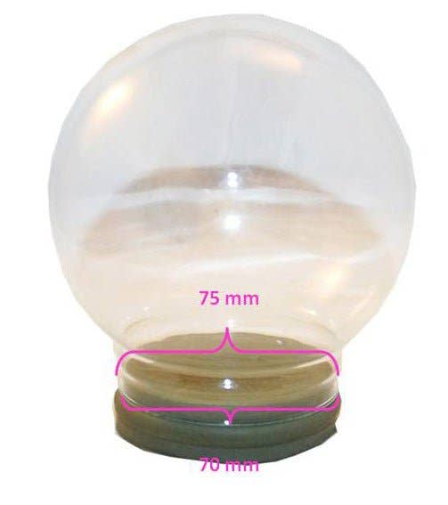 Schneekugelhaus - Wholesale DIY Craft Kit - 120mm glass for DIY snow globe2