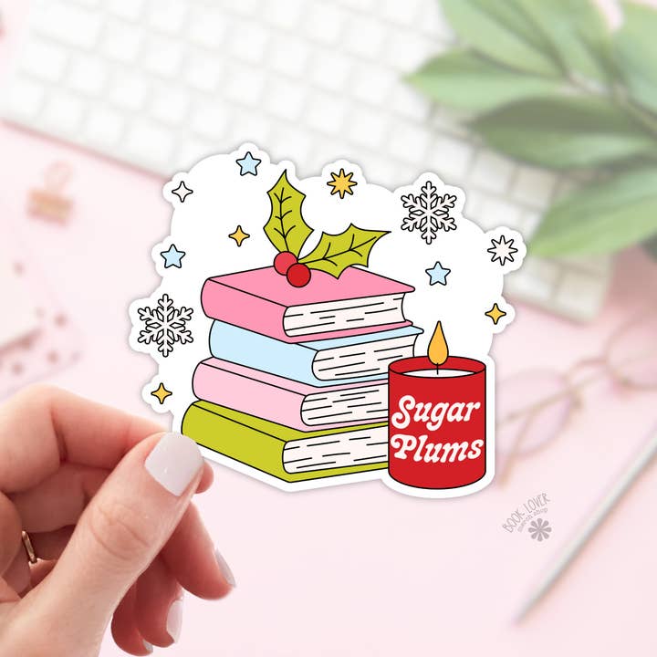 Weihnachtsaufkleber//Buchaufkleber für Feiertage//Book Lover für den Großhandel von Book Lover Merch Shop