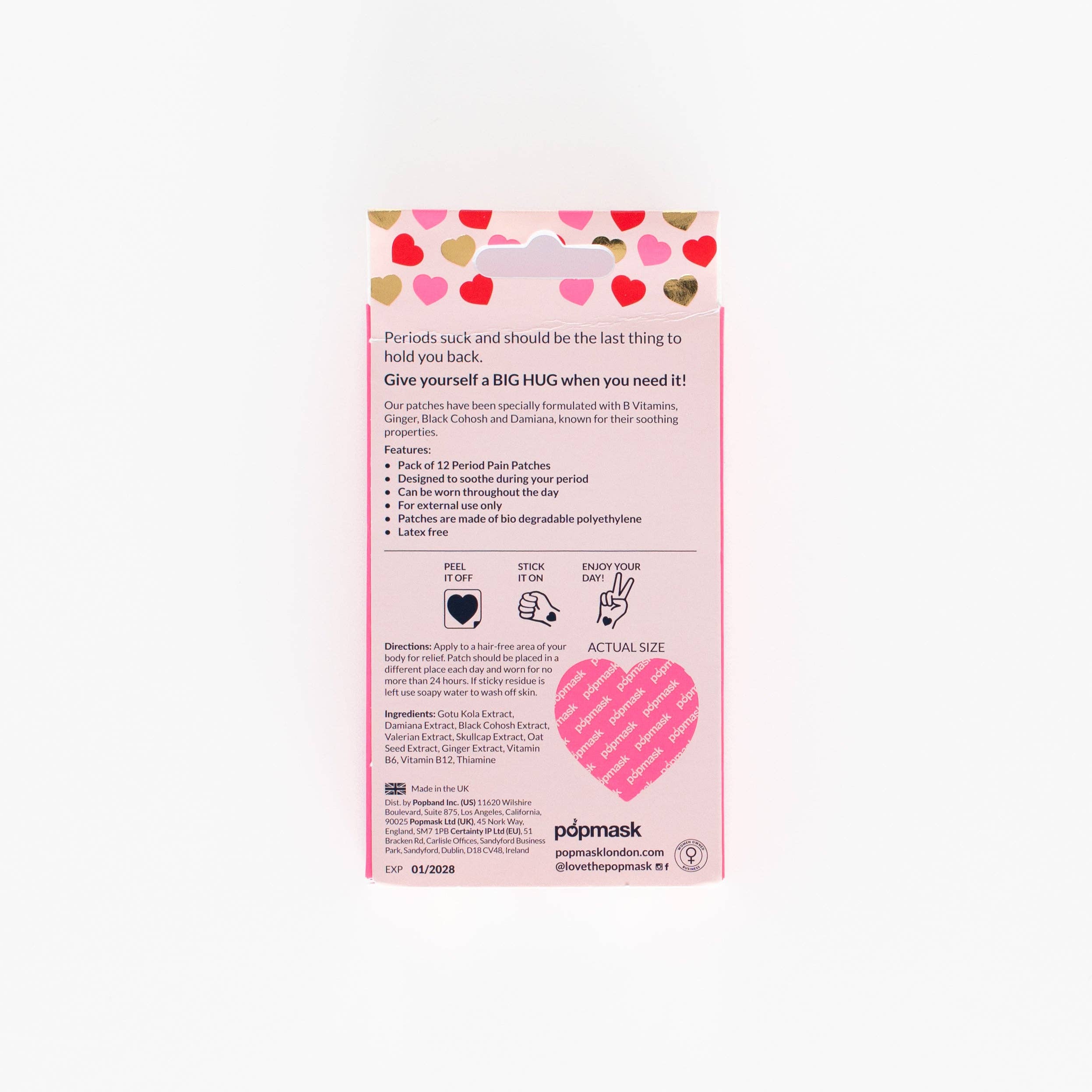 Popmask London - Wholesale Acne/Hydrocolloid Patch - Big Hug Period Support Vitamin Patches2