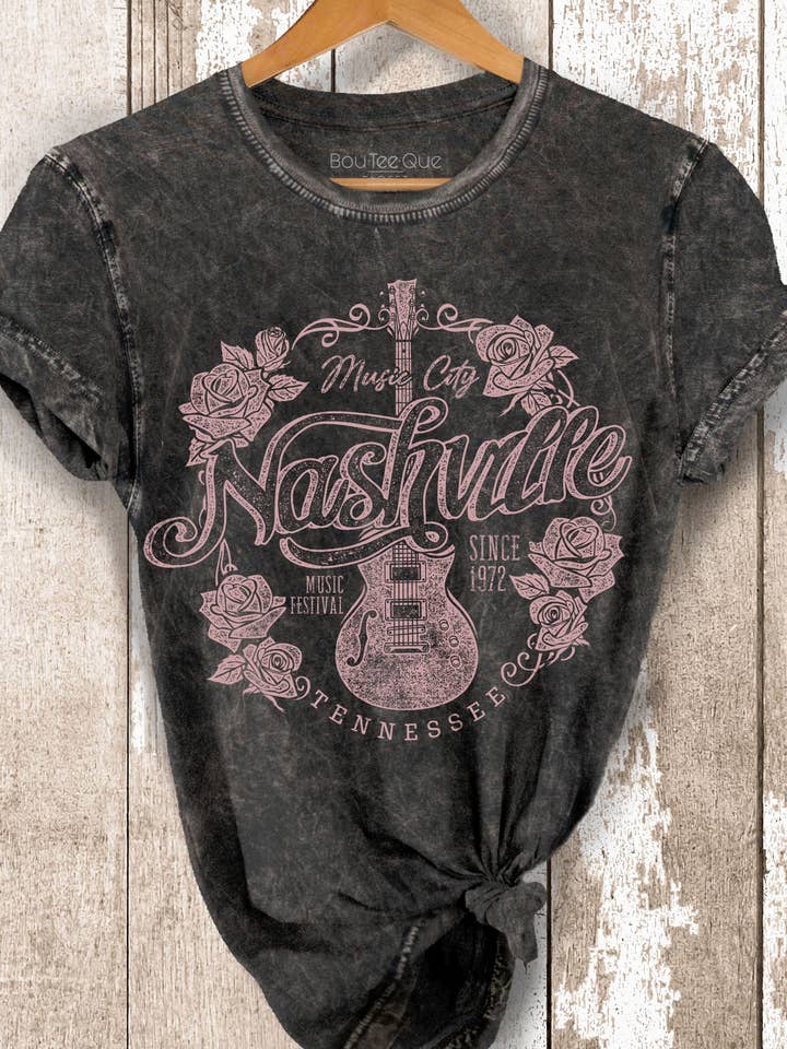 GREY BT1122MT - Mineral Wash Relaxed Fit - Nash Ville for wholesale on Faire0