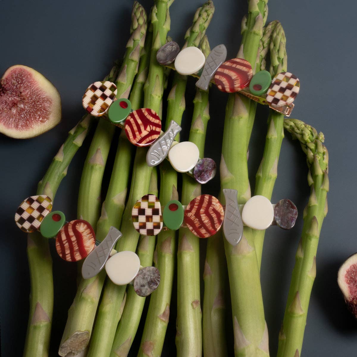 WINONA IRENE - Wholesale Hair Clip - Women's - Hors D’oeuvre Appetizer Multicolor Alligator Hair Clip3