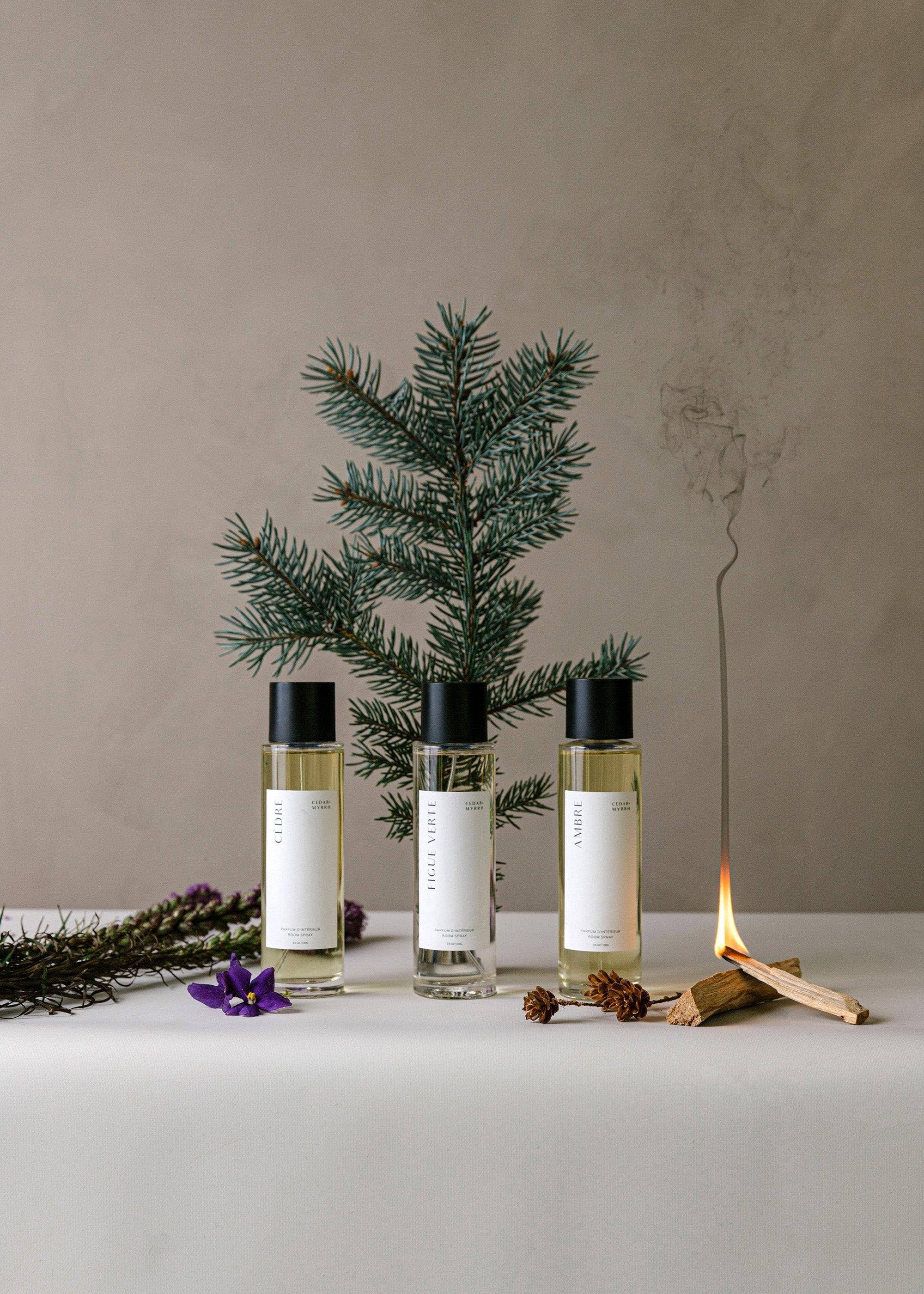 Cedar and Myrrh - Vente Vaporisateurs d'ambiance et de linge - Parfum d'intérieur Cèdre2