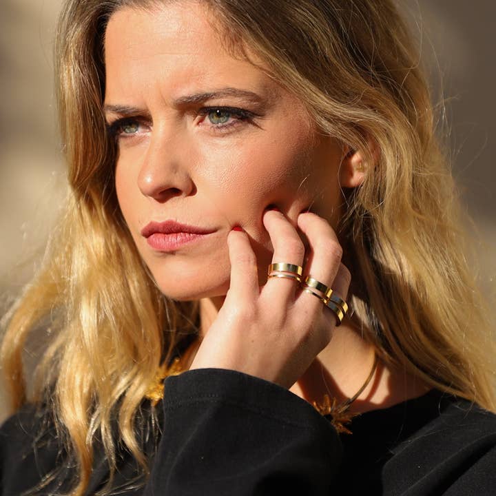 DOUBLE FLAT RING for wholesale by Trepillé