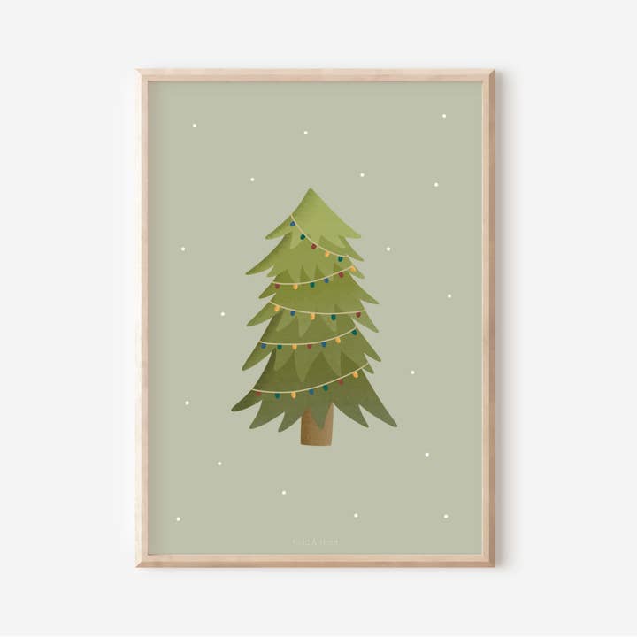 Tilda&Theo - Wholesale Poster - Christmas poster - Christmas tree