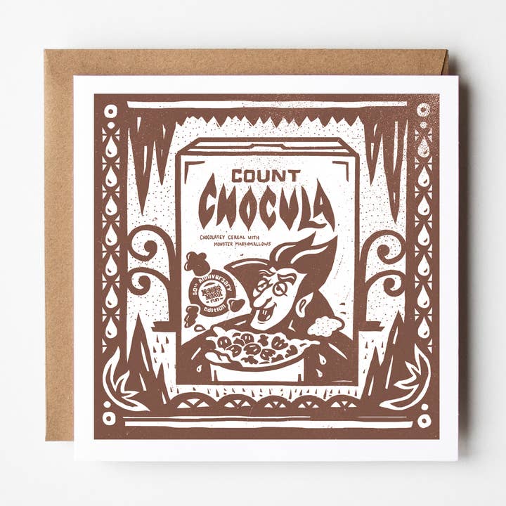 Carte de vœux Count Chocula pour la vente par Indestructible Food