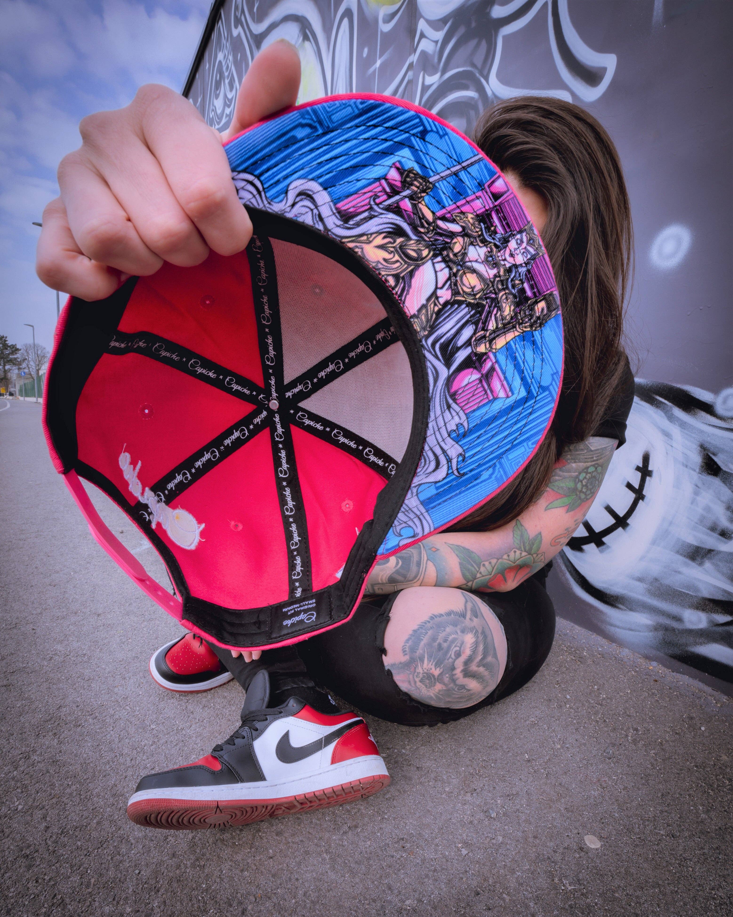 Capiche – wholesale Keps med platt skärm – Unisex – Hera Snapback - Rosa3