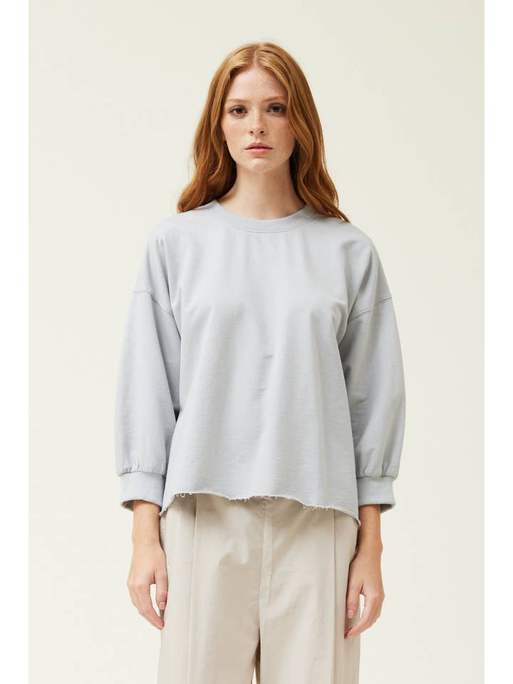 Grade & Gather - Wholesale T-Shirt - Women's - 41666 - 3/4 SLEEVE TERRY TOP