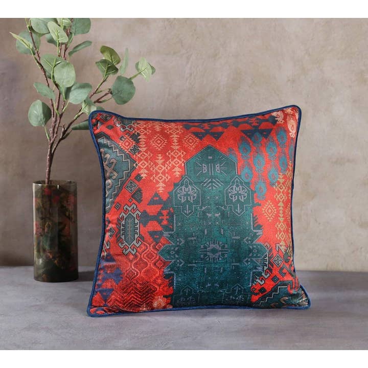 Heritage Haven 20 x 20 fløjlpudebetræk for engroshandel hos India Circus