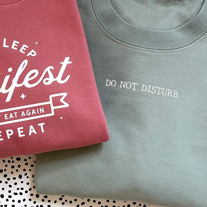 Do Not Disturb Sweater for wholesale by Willow & Fleur UK