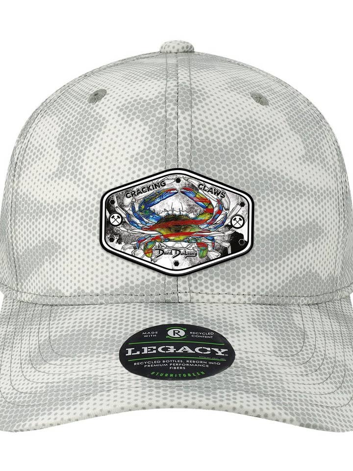 Cappello a Pois Camo Grigio con Granchio Blu Americano per la vendita all'ingrosso da parte di David Dunleavy