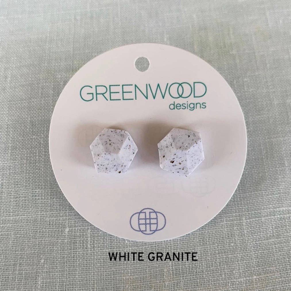 Greenwood Designs - Wholesale Stud/post earrings - Plain Rock Earrings17