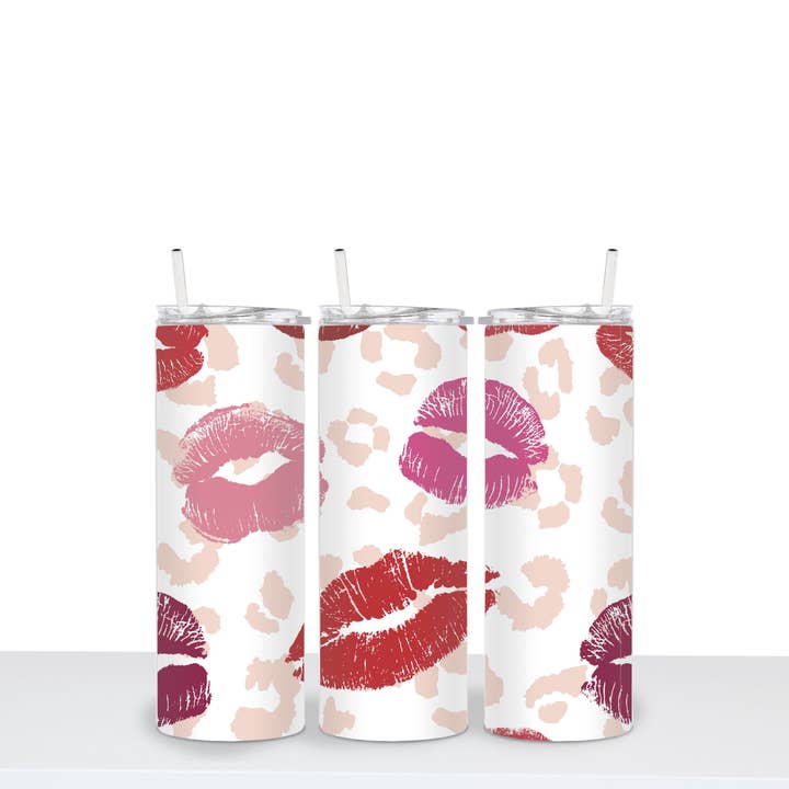 Becher Leopard Lips für den Großhandel von Peach Tree Textile + Trends
