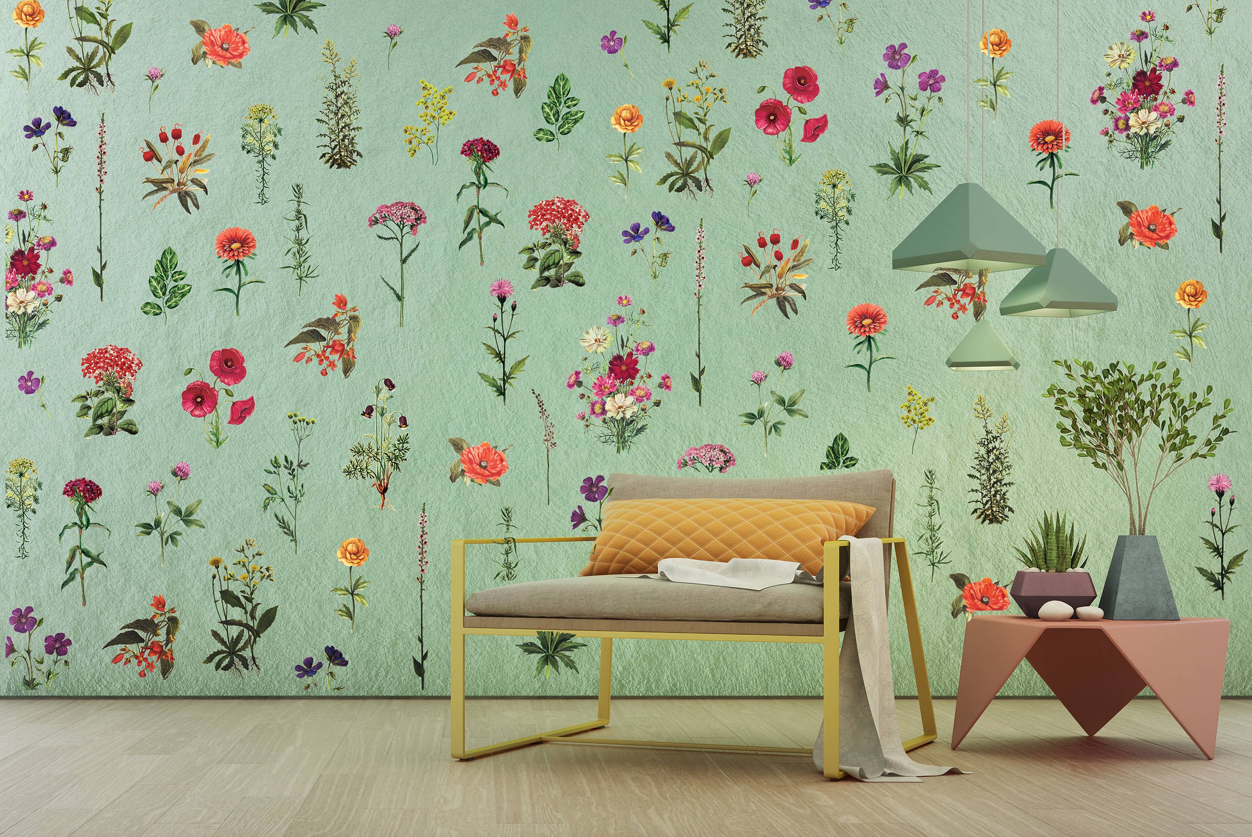 Redesign with Prima – Großhandel Tapete – Neugestaltung mit Prima Decor Transfers Floral Collection 24x34