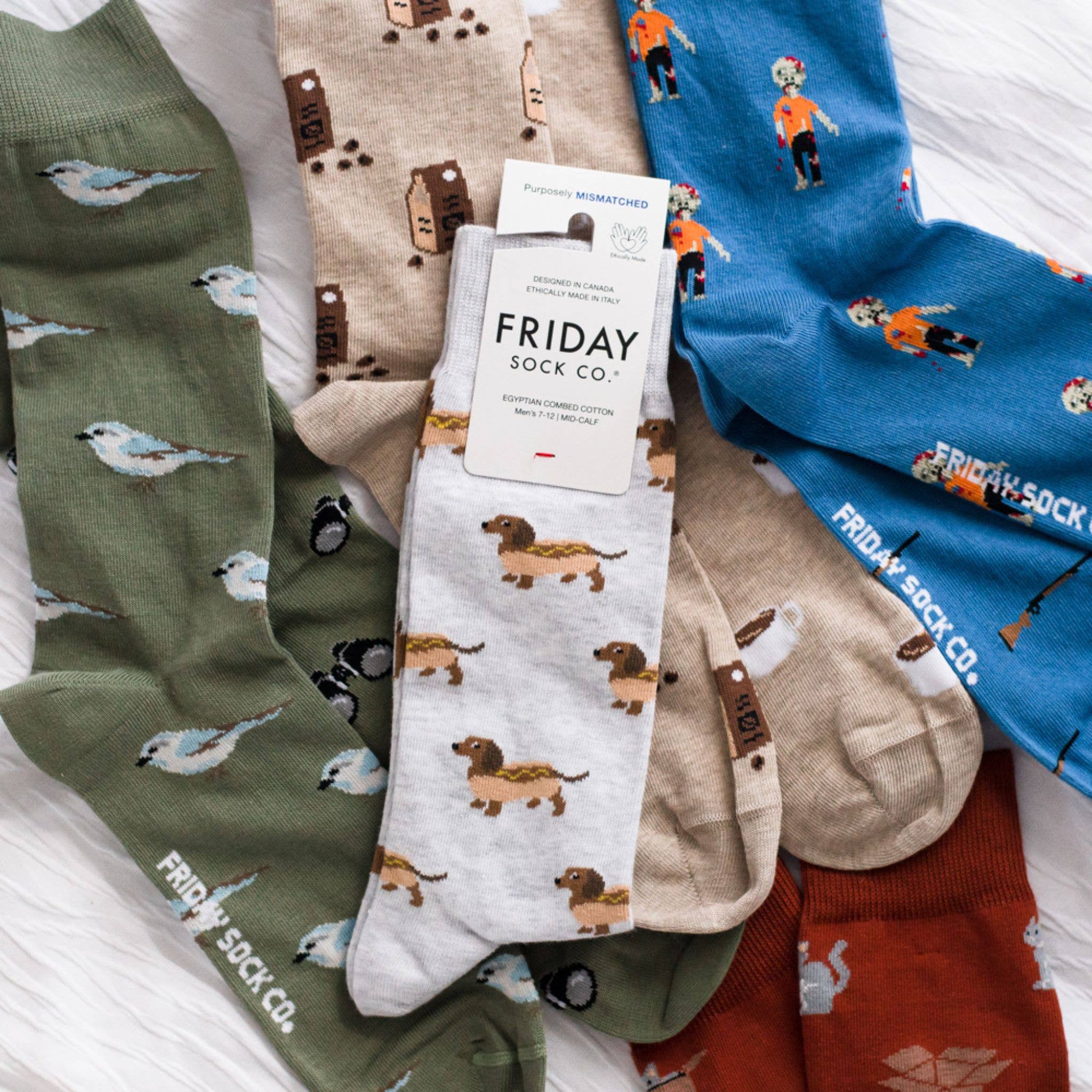 Friday Sock Co. - Wholesale Socks - Men's - Men's Hot Dog Wiener Dog Socks3