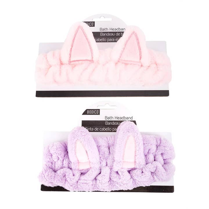 Bodico, Bandeau de Bain avec Oreilles, 2 assortis rose/violet pour la vente par Bodico