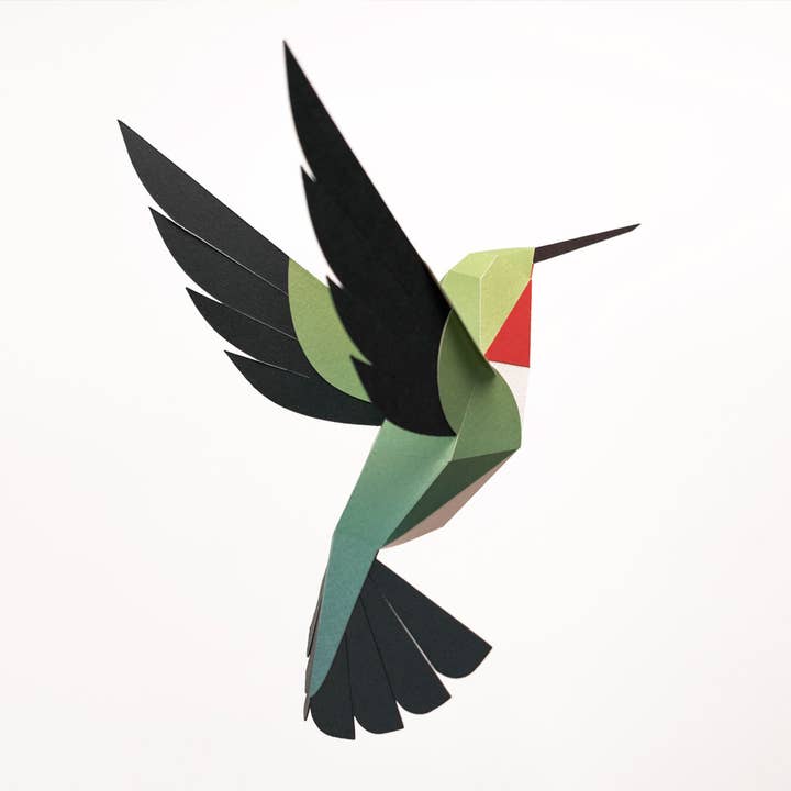 PLEGO - Wholesale DIY Craft Kit - SELASPHORUS PLATYCERCUS - paper bird2