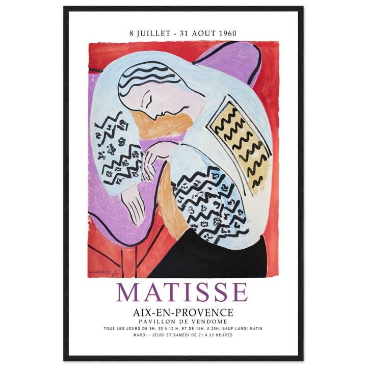 Henri Matisse O Sonho - Poster da Exposição Aix-En-Provence por atacado de Art-O-Rama Shop