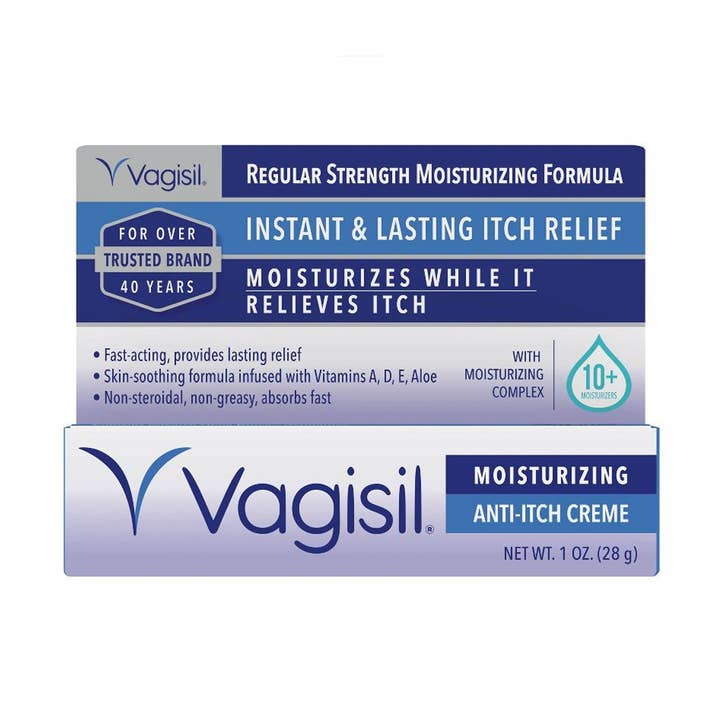 KT Supply – Engroshandel Dråber mod menstruationssmerter – Vagisil feminin creme med regelmæssig styrke mod kløe, 1 Oz.0
