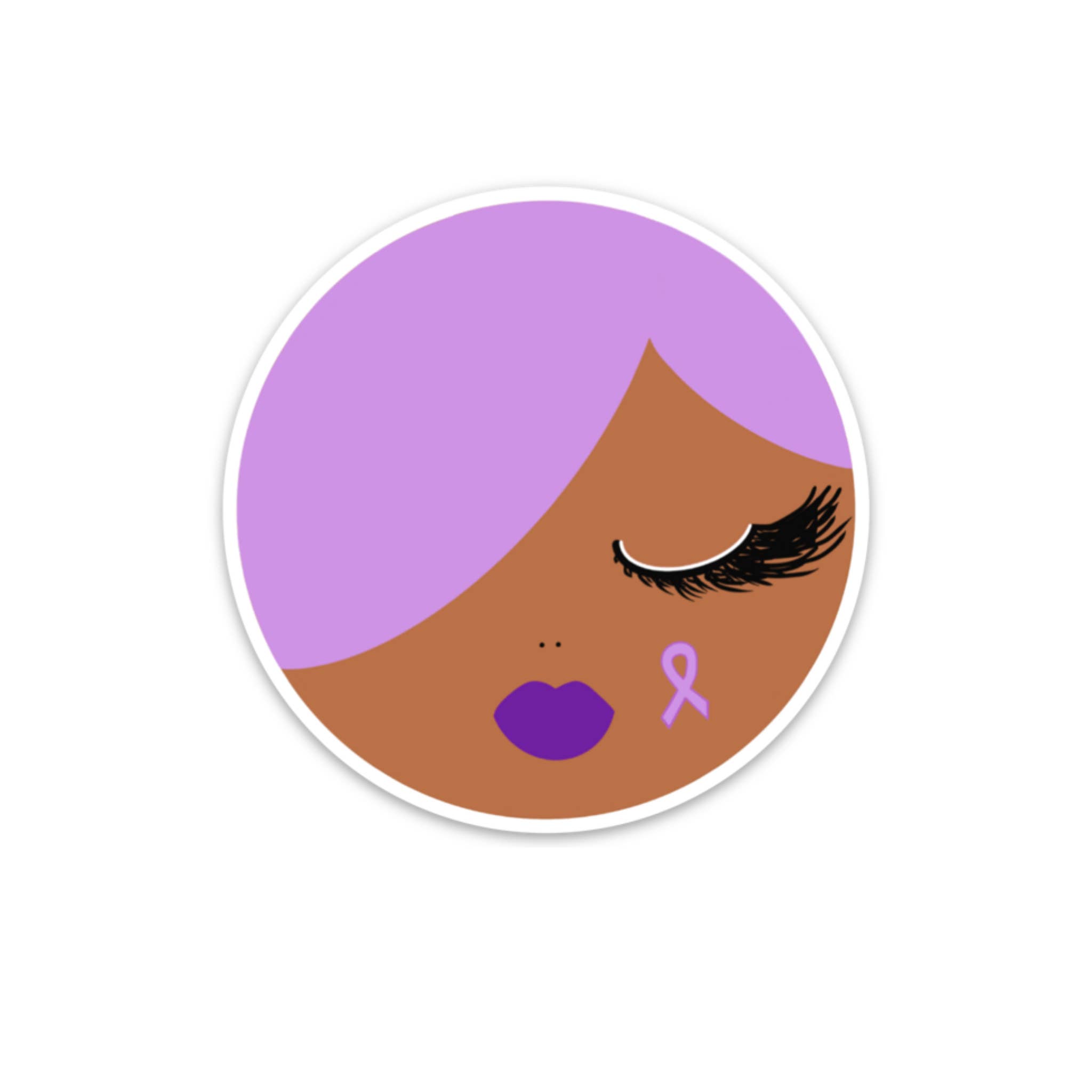Sparkle Blu - Wholesale Sticker - Jade Purple Sticker | Domestic Violence Awareness Sticker