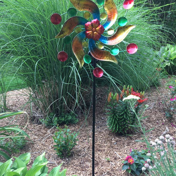 Santa’s Workshop Inc. - Wholesale Wind Spinner - 32" Solar Pinwheel Spinner1