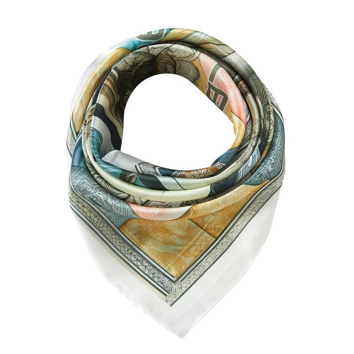 Anchor Cléo small silk square for wholesale by ALBERTO CABALE