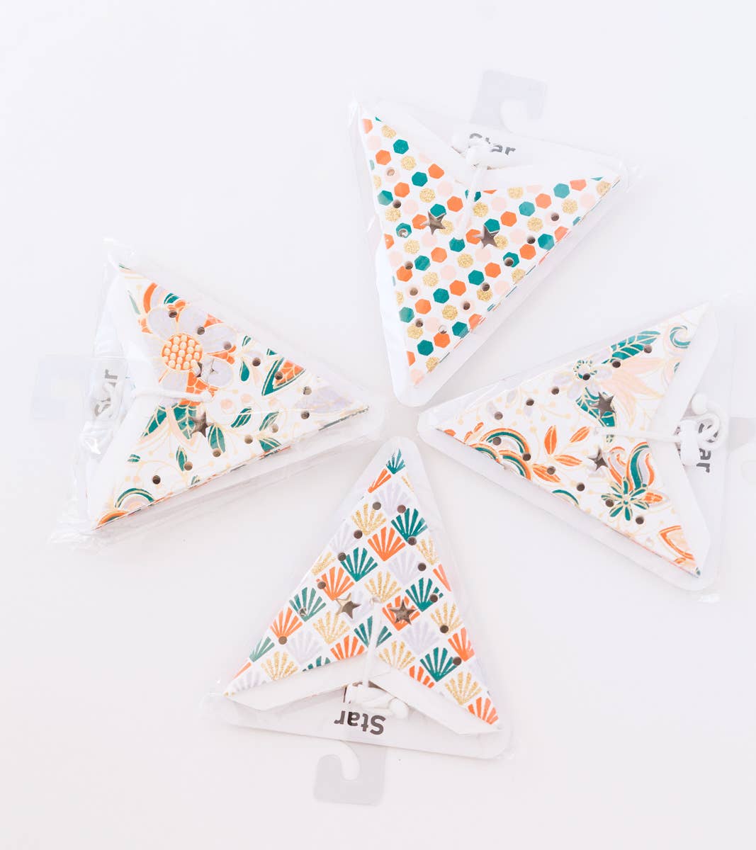 Acacia Creations – Engroshandel Papirlampe – 8" Gatsby Mini Papir Stjerne Lanterne3