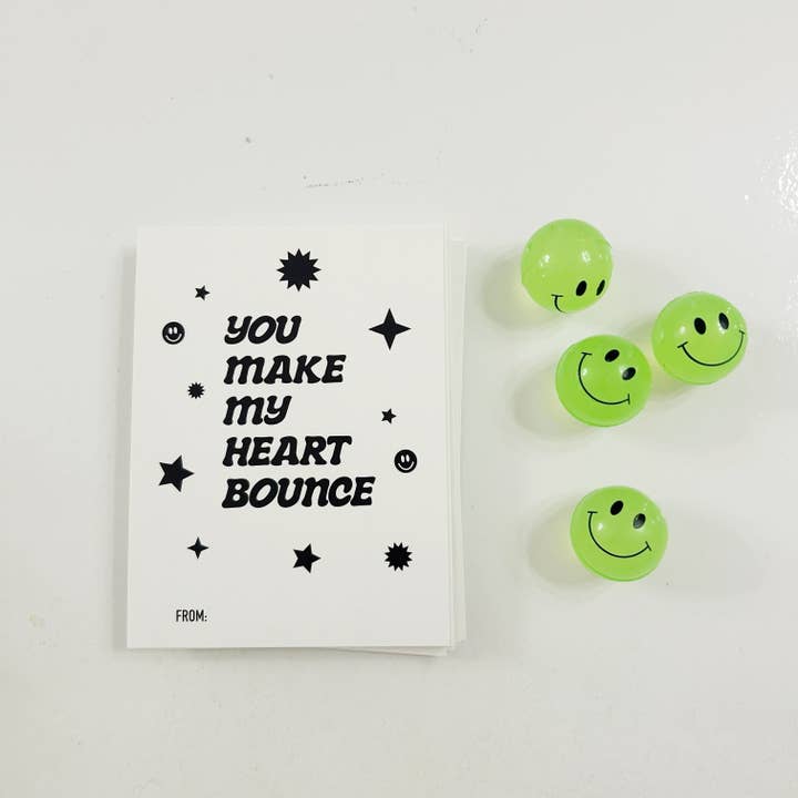 Bounce classroom Valentines Kit for wholesale by Handpicked Goods
