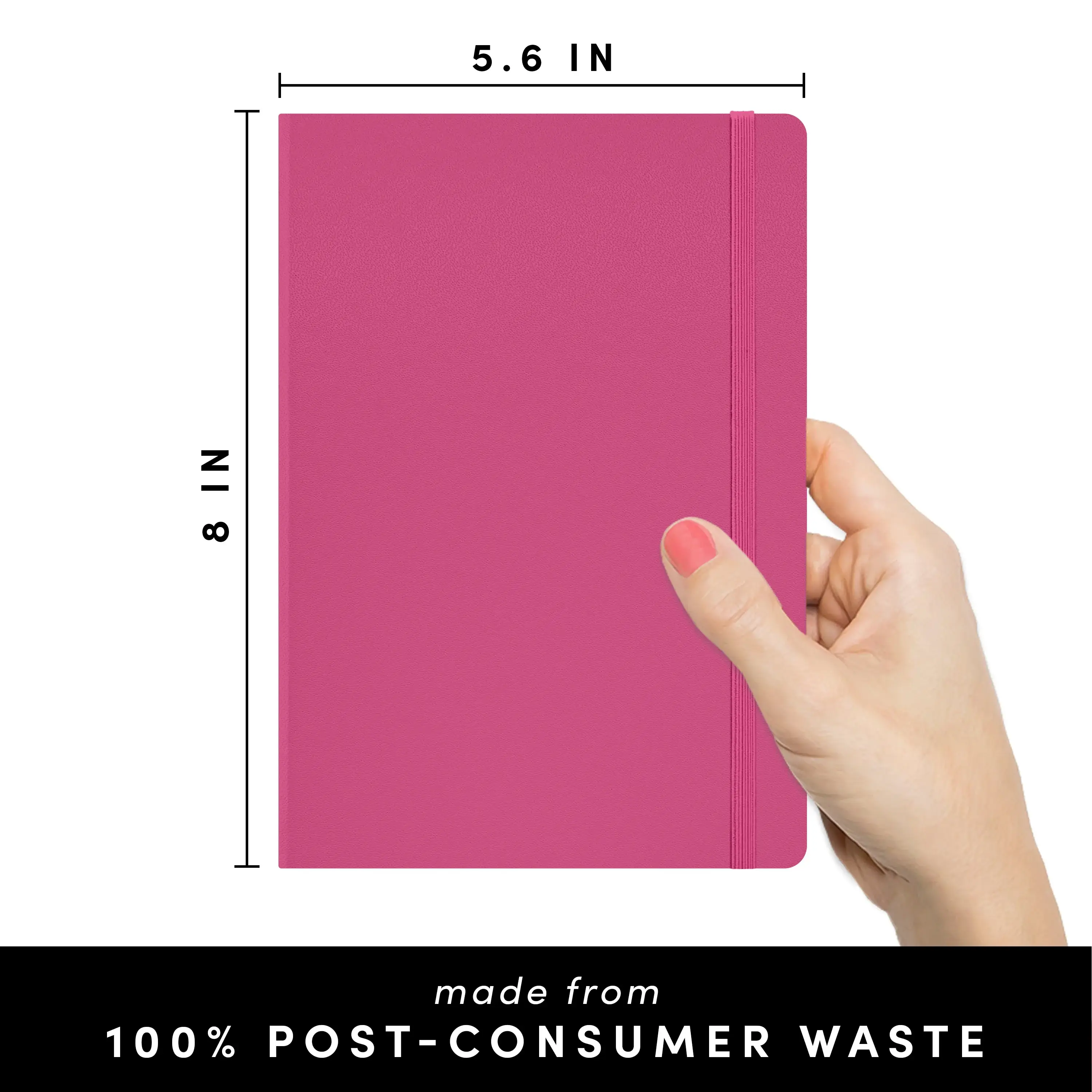 Paperage - Wholesale Notebook - 160PG Recycled Casebound Blank Journal Notebook6