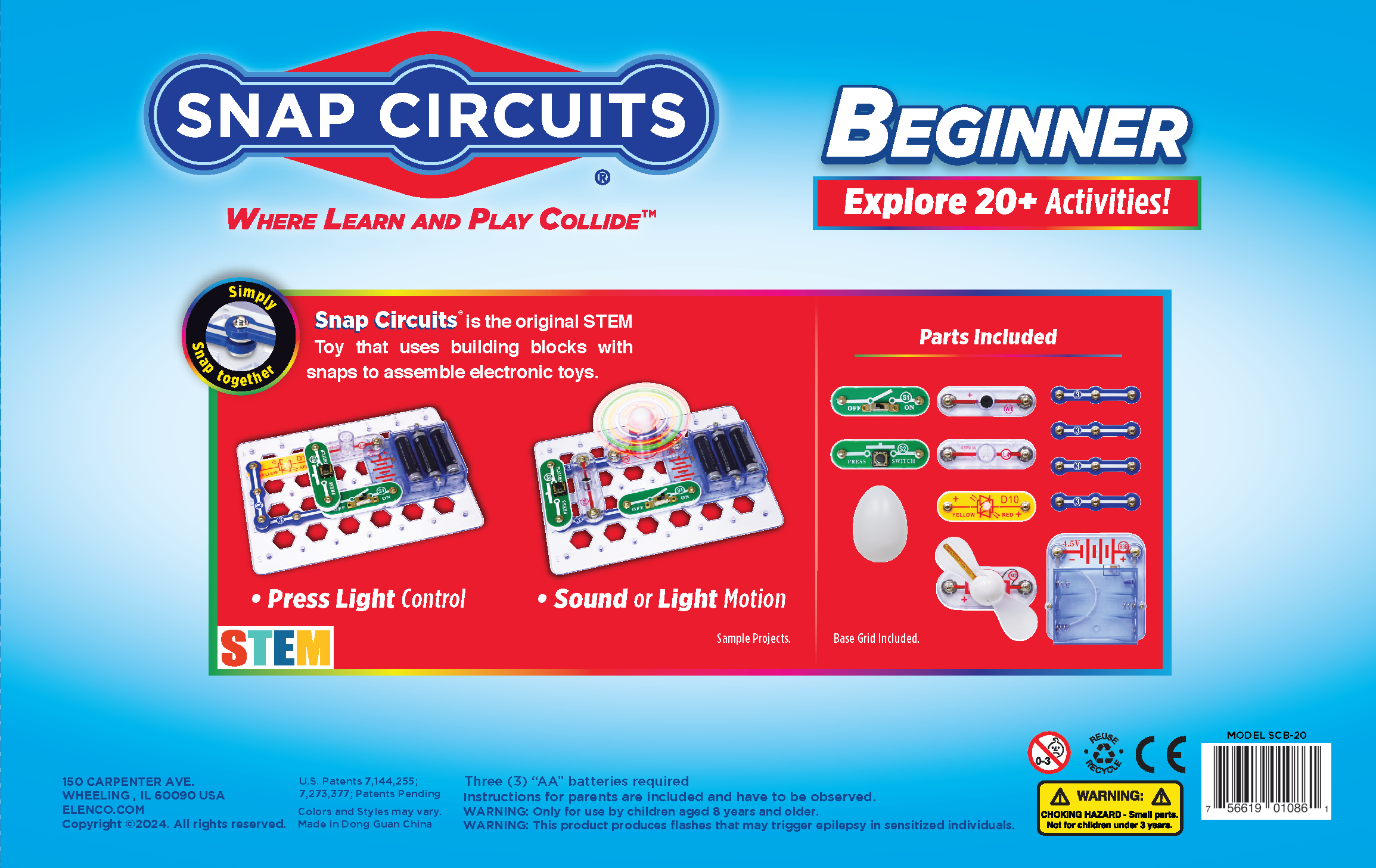 Snap Circuits by Elenco Electronics - Wholesale Electronic Toy - Kids & Baby - Snap Circuits® Beginner1
