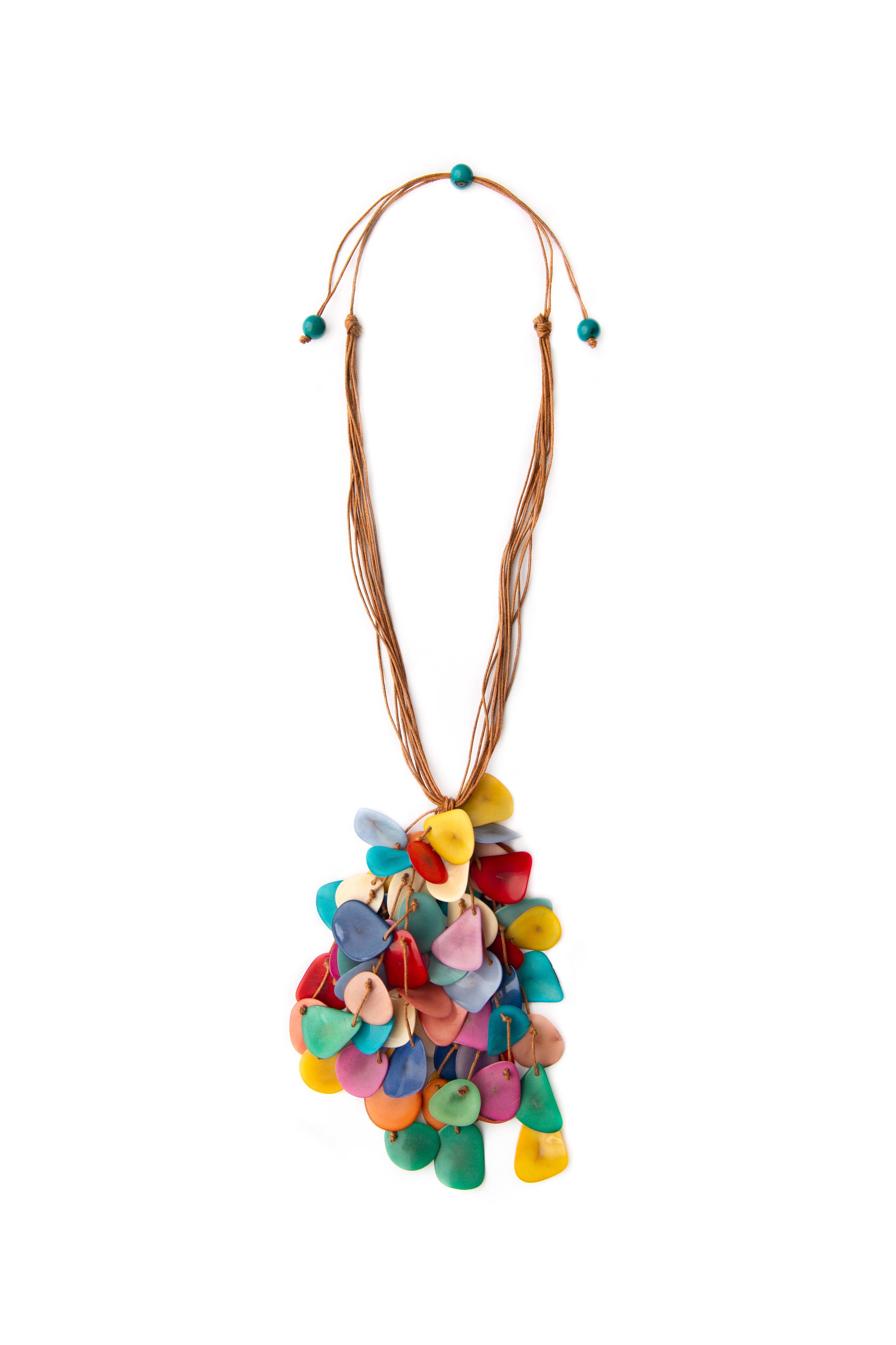 Organic Tagua Jewelry – Engroshandel Halskæde med store vedhæng – Carter halskæde2