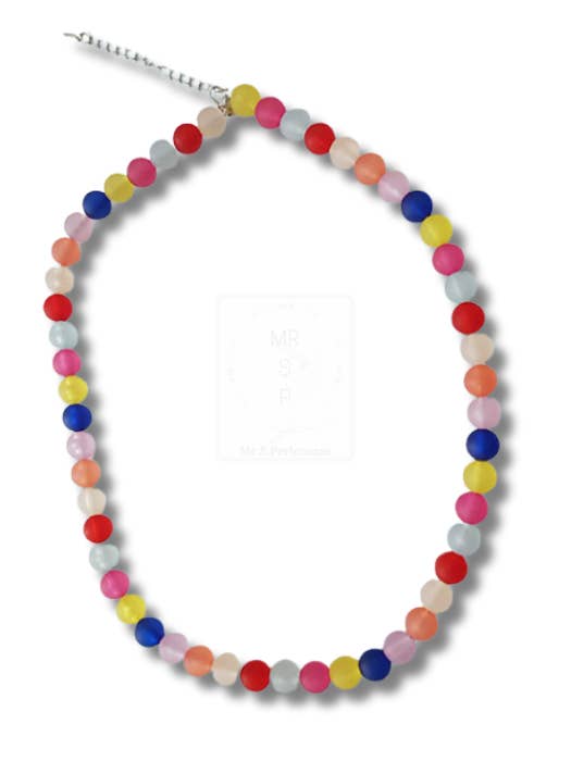 Collana colorata con design arcobaleno – fatta a mano per la vendita all'ingrosso da parte di Mr.S.Perlenoase