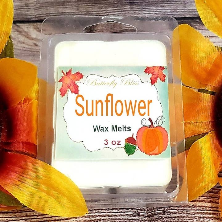 Butterfly Bliss - Wholesale Wax Melt - Sunflower Wax Melts | Sunflower Scented Wax Melts | Sunflower Wax | Soy Wax Melts | Paraffin Free Wax | Sunflower | Fun Wax Melts | Fall0