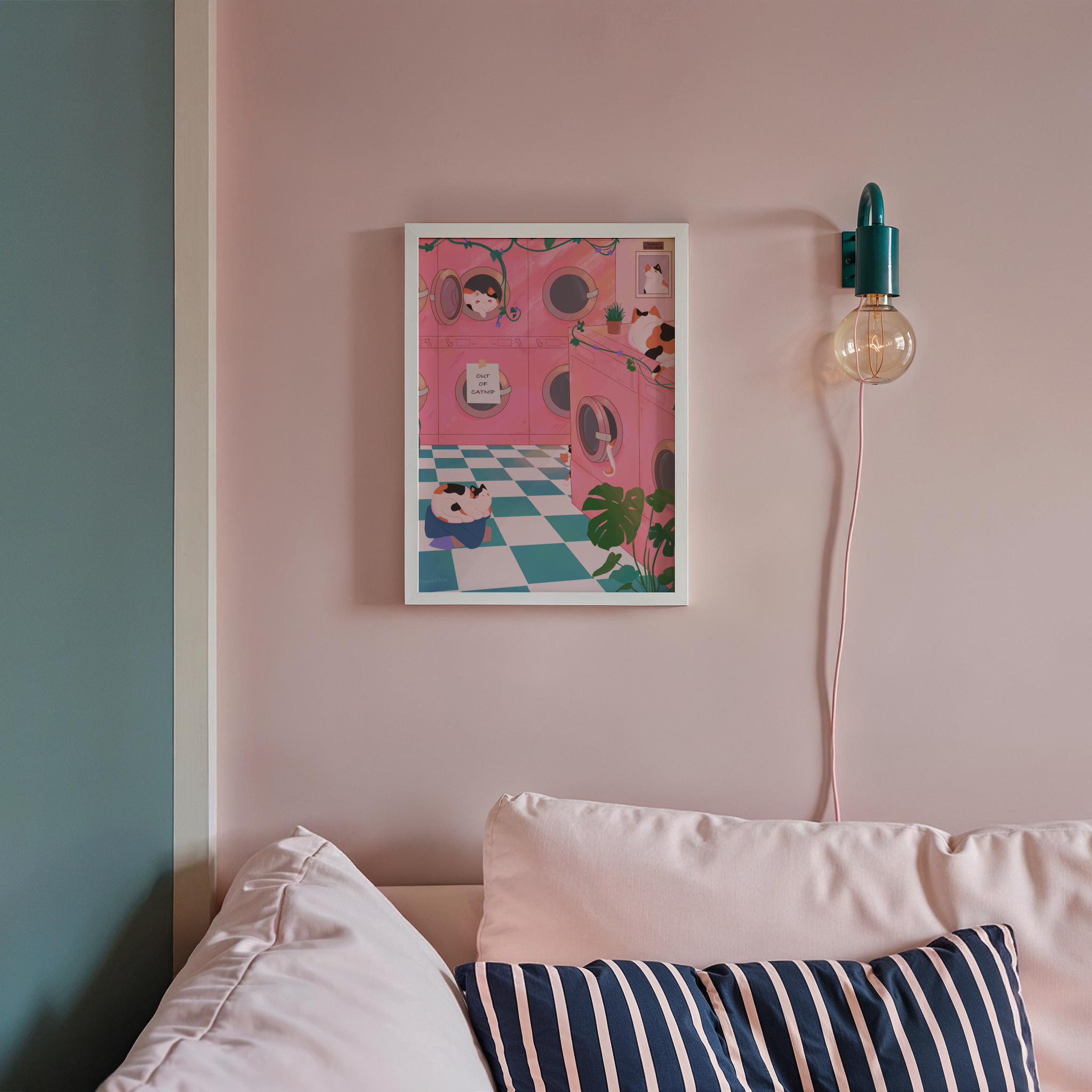 Nyaomikyu - Wholesale Art Print - Laundry Cats Print3