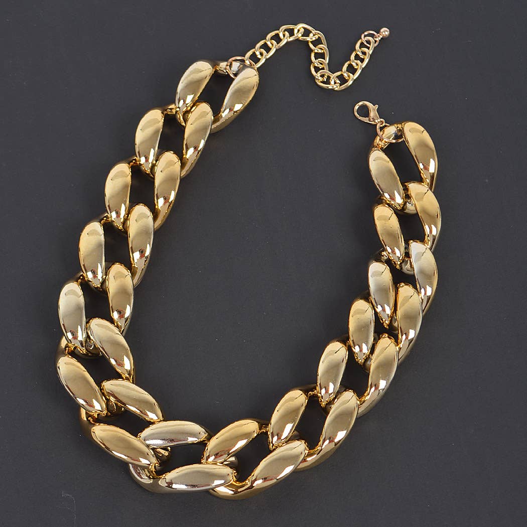 3AM BY H&D ACCESSORIES – Colar de elos e correntes por atacado – Colar de corrente CCB de grandes dimensões2