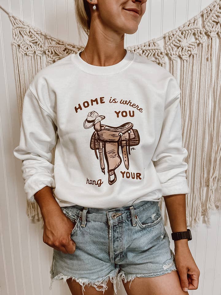 Cuelga tu sombrero de cuello redondo blanco para venta al por mayor de Magnolia Ranch Originals