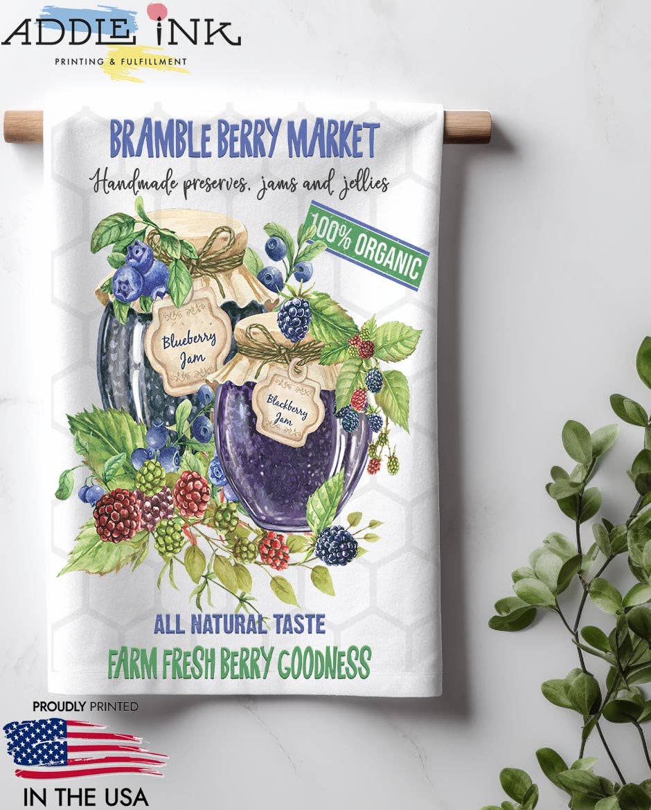ADDLE iNK - Vendita all'ingrosso Strofinacci - Strofinaccio da cucina Bramble Berry Conserve, Marmellate e Gelatine0