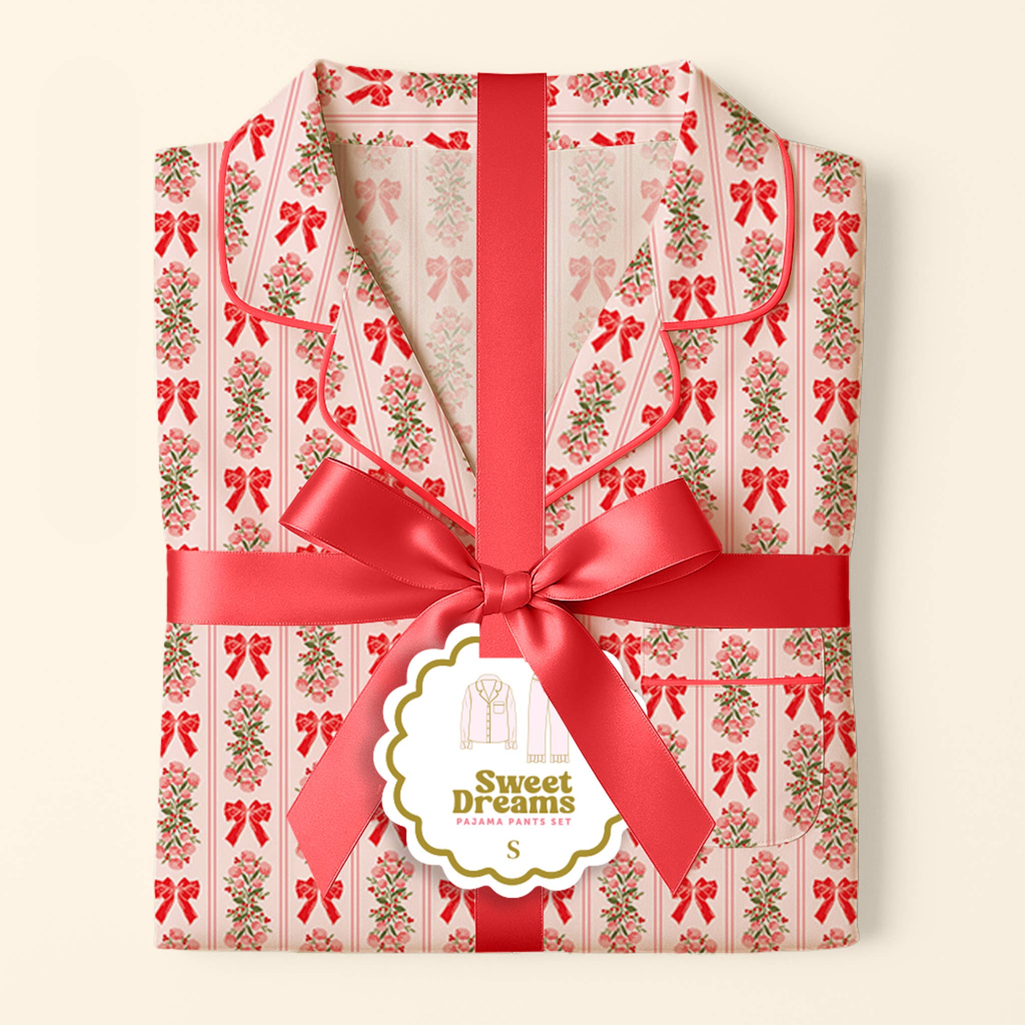 The Darling Effect - Wholesale Sleepwear Set - Women's - Sweet Dreams Pajama Pants Set-Oh So Merry4