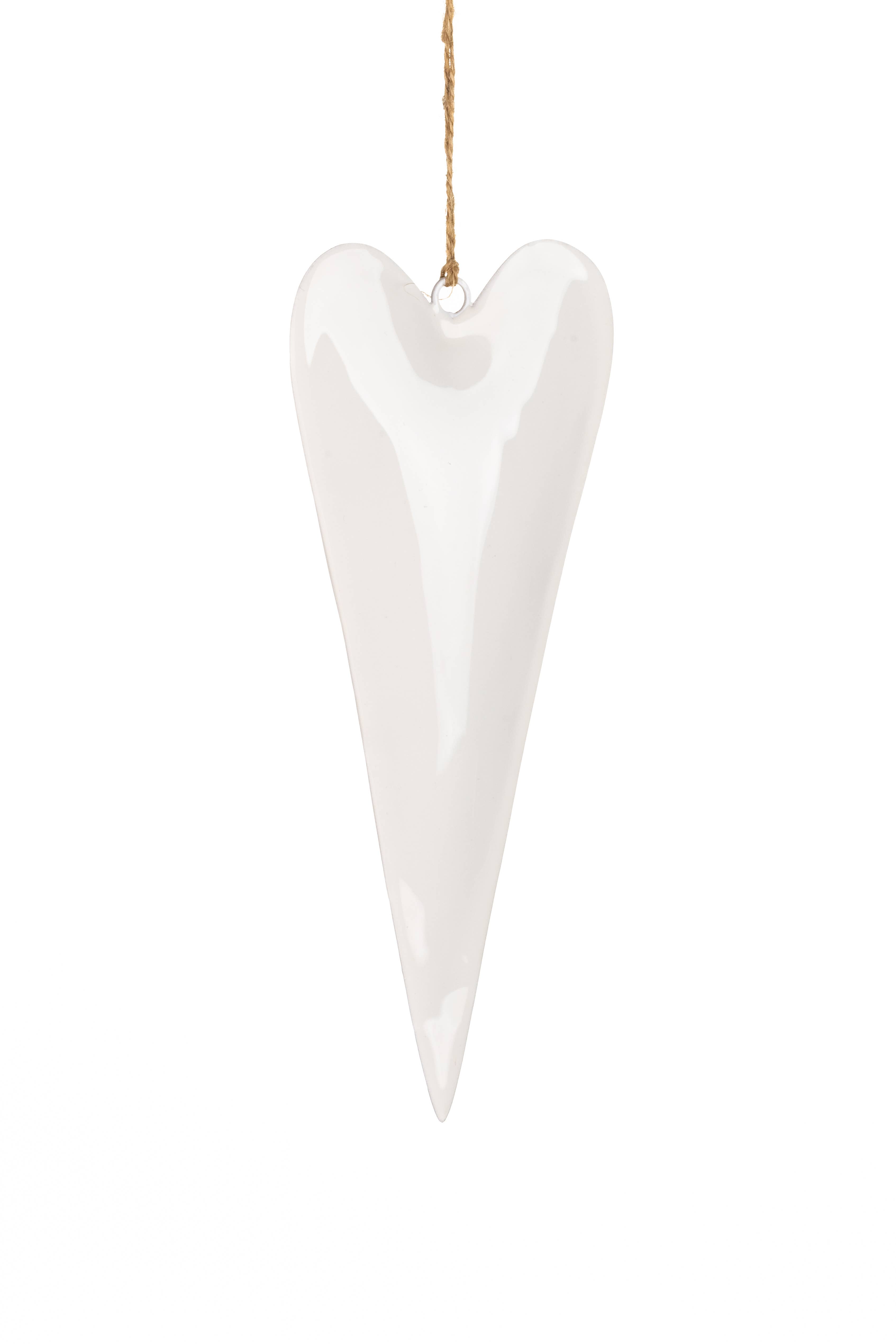 Shoeless Joe Ltd - Wholesale Ornament - Slim White Heart #11