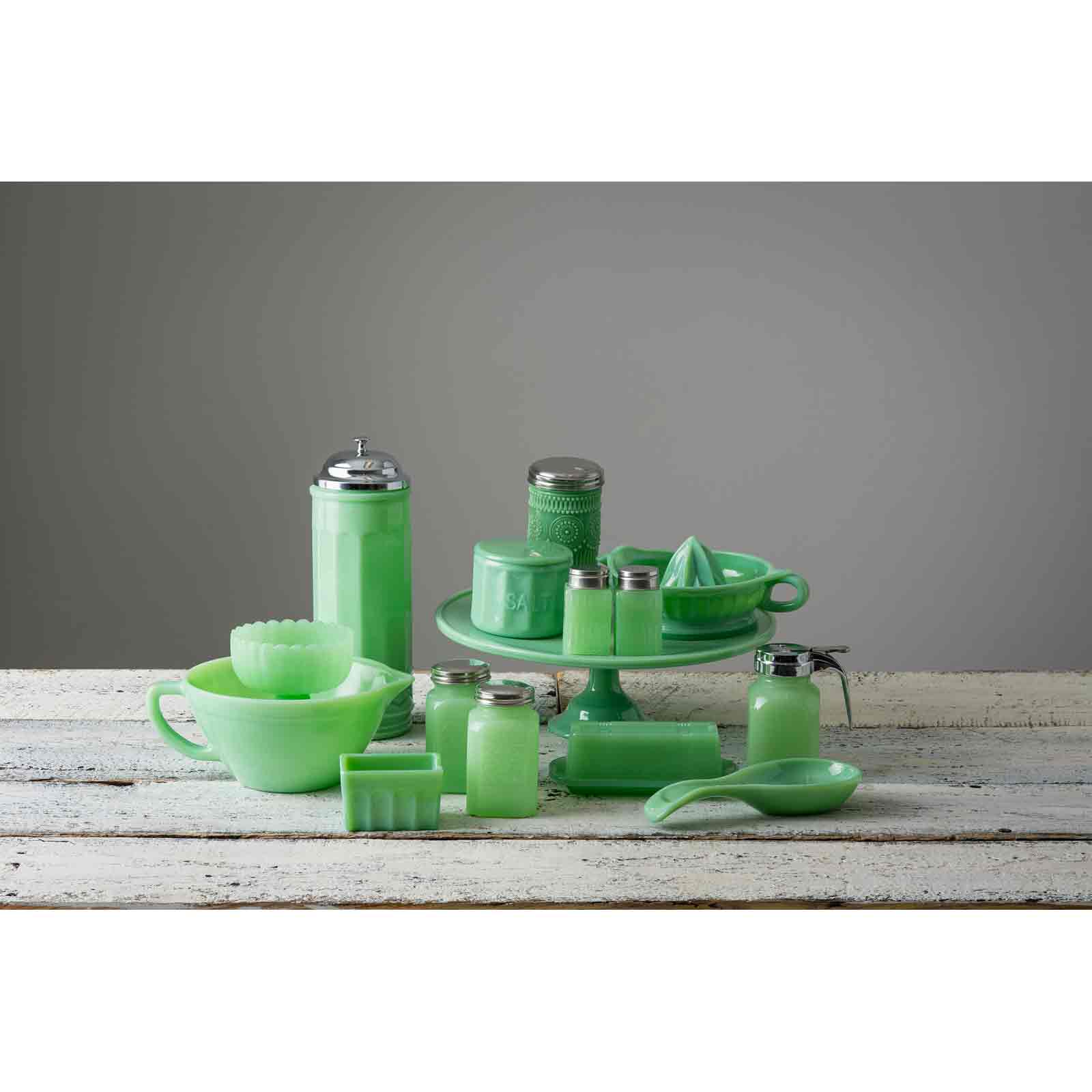 TableCraft Products Company - Wholesale Salt & Pepper Shaker Set - Jadeite Glass Collection 2 oz Salt & Pepper Shaker7