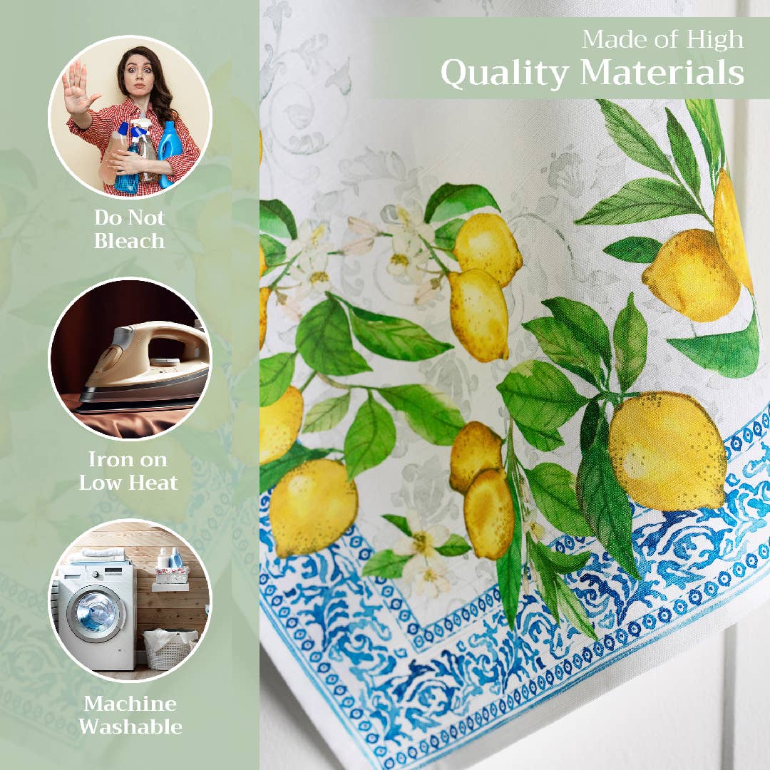 Maison d'Hermine - Design in Every Thread - Wholesale Tea Towel - Kitchen Towels 100% Cotton - Set of 3 - Cedrat2