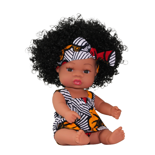 Loïse & Lola - Vendita all'ingrosso Bambola - Bambini - Bambola Realistica Afro-Caraibica Loïse & Lola con Abito in Wax Africano (5 colori)2