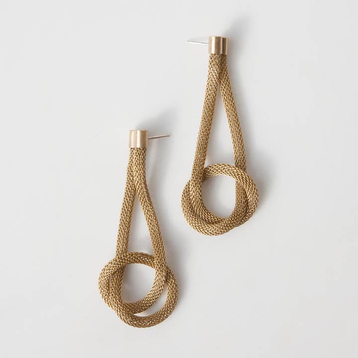 Coil Knot Oorbellen voor wholesale door YMSF