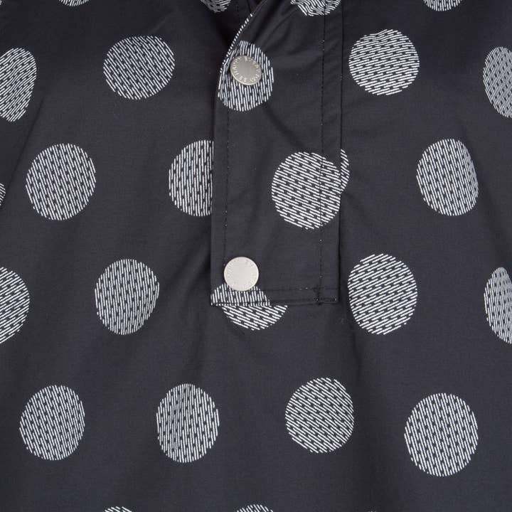 Happy Rainy Days - Wholesale Raincoat - Women's - Women's Rain Poncho - Black and White2