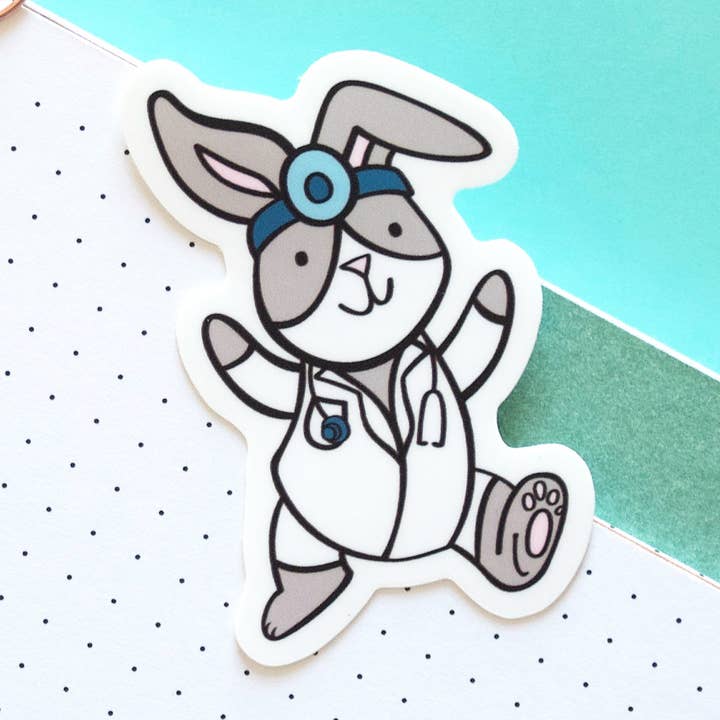 SONDERANGEBOT//Bunny Doctor Vinylaufkleber für den Großhandel von Hop & Flop