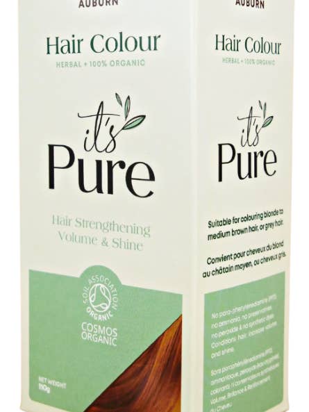 It's Pure Organic Herbal Hair Colour Auburn for wholesale by It's Pure